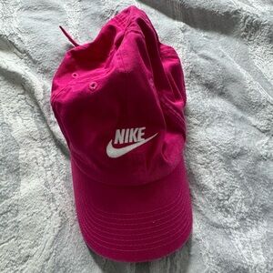 WORN ONCE || Nike Fuchsia/ Pink Cap with White Logo